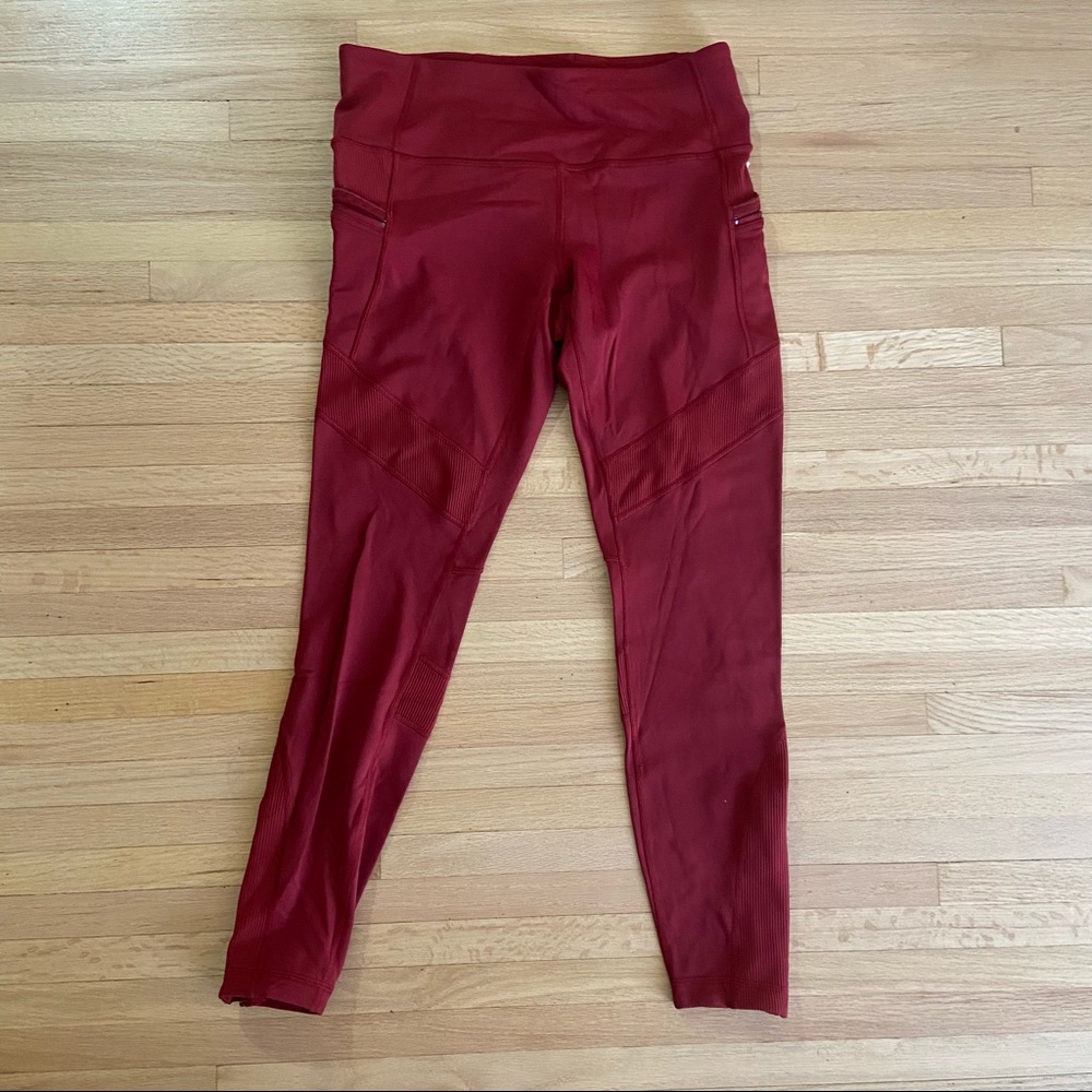 Lululemon Sz 10 Keep the Fleece tights 28” fleece running tights